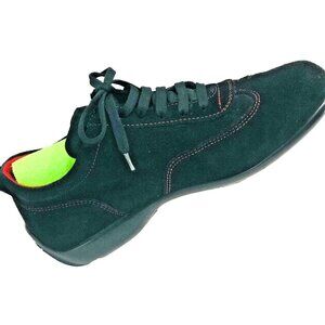 Italian Sabelt Driving Shoe Women's 37 US 6.5‎ Racing Sneaker Black Suede